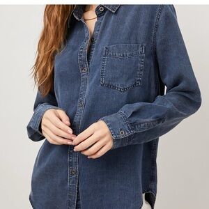 RAILS INGRID DENIM Blue Women's Button-Up Shirt